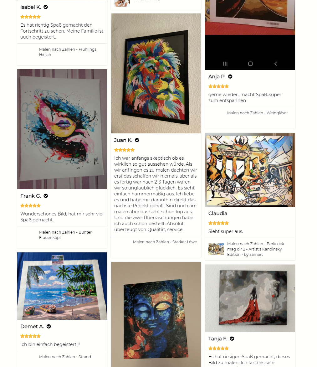 DIY Malen nach Zahlen Erfahrungen für das Jahr 2021